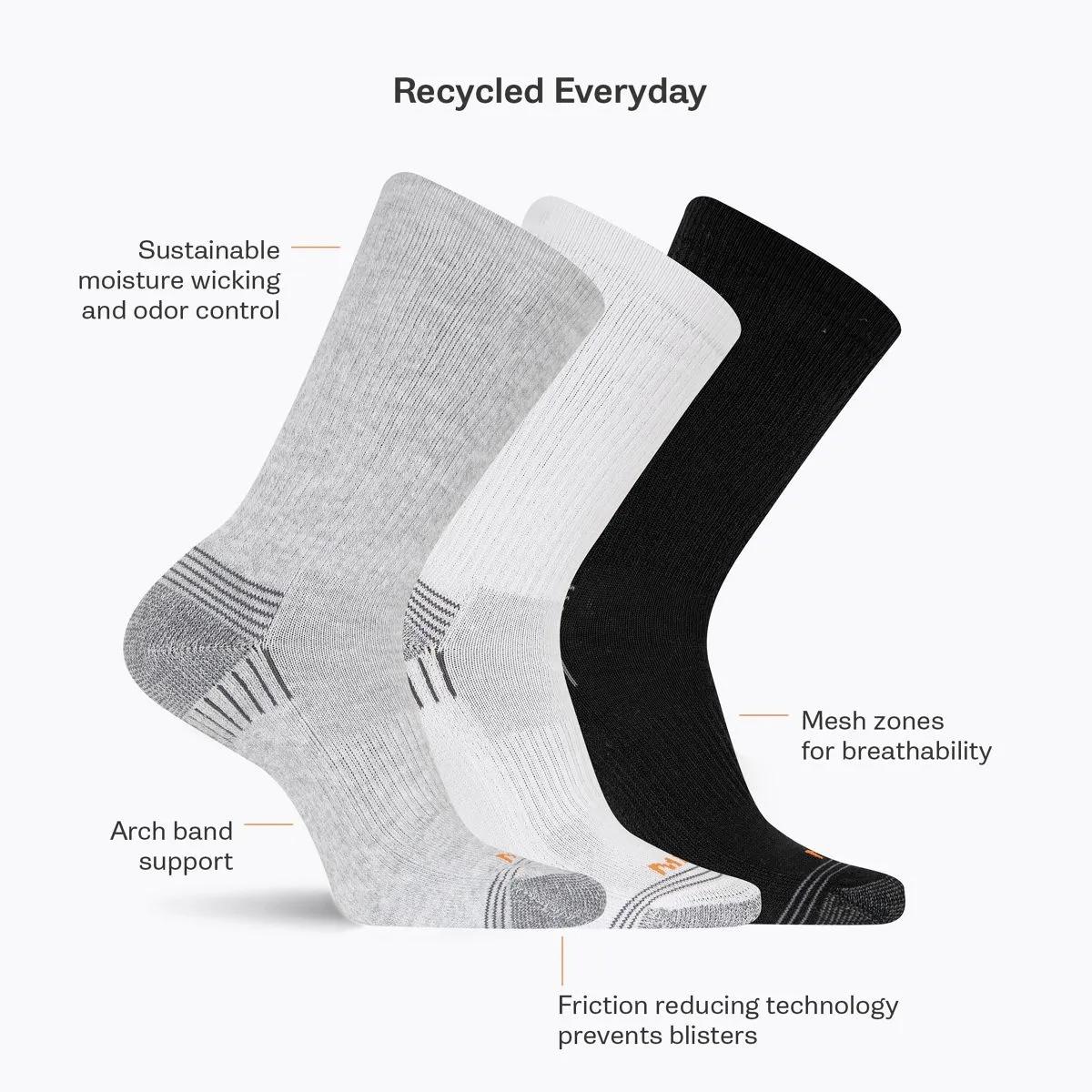 Recycled Low Cut Tab Sock 3 Pack - US 2750