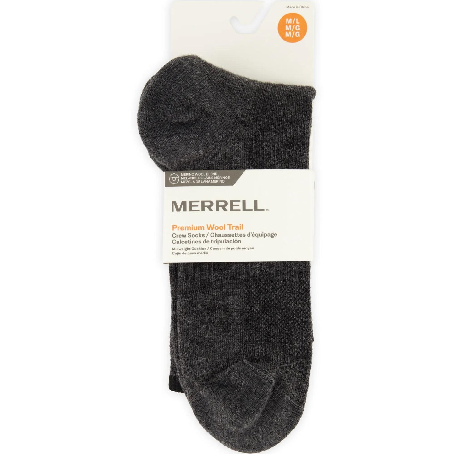 Premium Wool Trail Crew Sock - US 1890