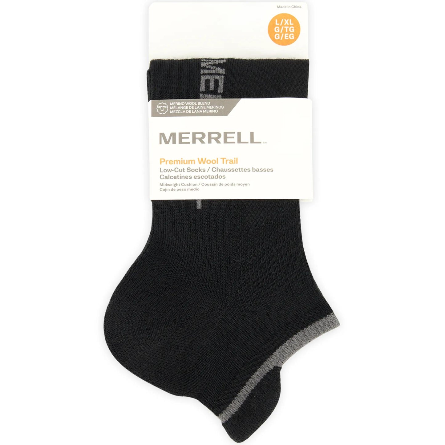 Premium Wool Trail Low Cut Sock - US 8006